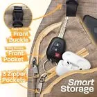 Daypack Nupouch Antitheft Usb Charging Connector Large Grey 2869