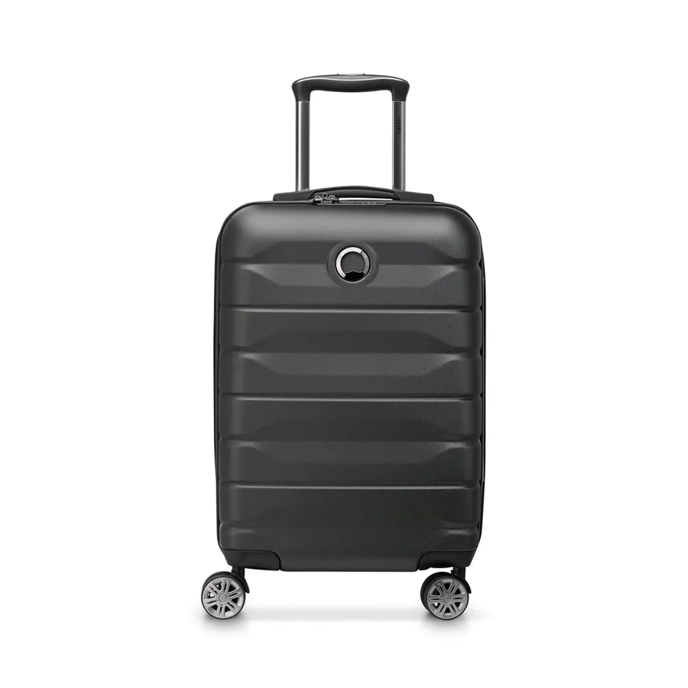 Delsey Paris Air Armour DY38668 55cm 4 Double Wheels Expandable Cabin Trolley Case - Black