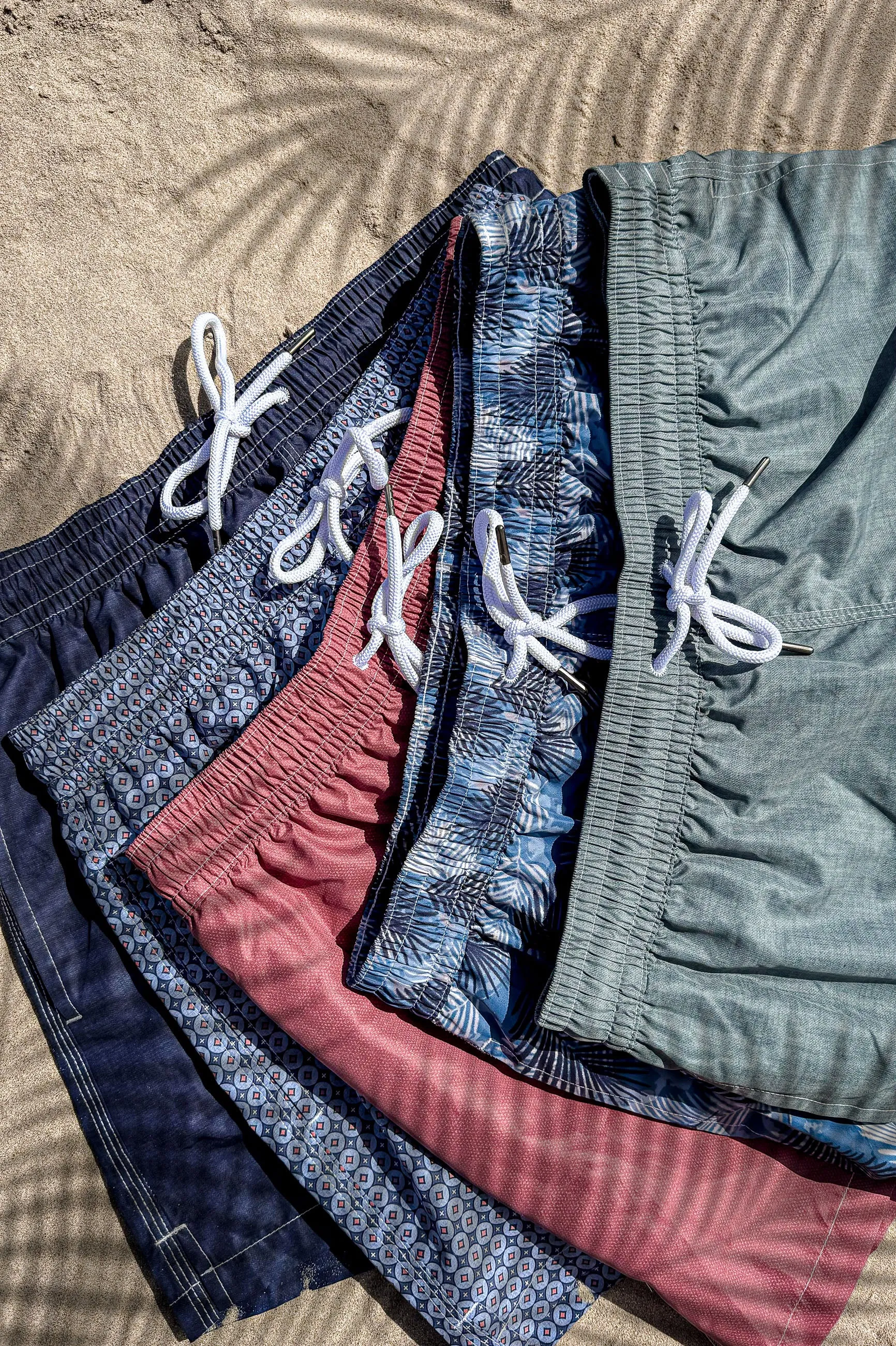 Denim fancy swim shorts - Made in Italy