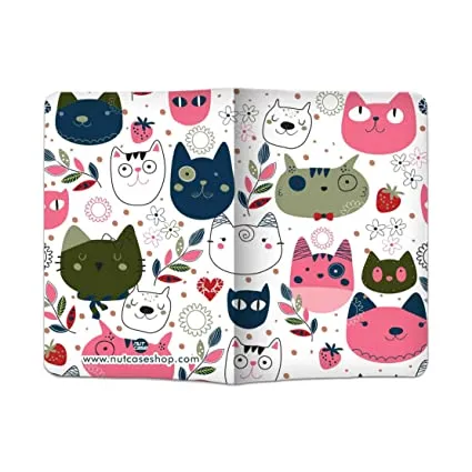 Designer Passport Cover - Cute Cats