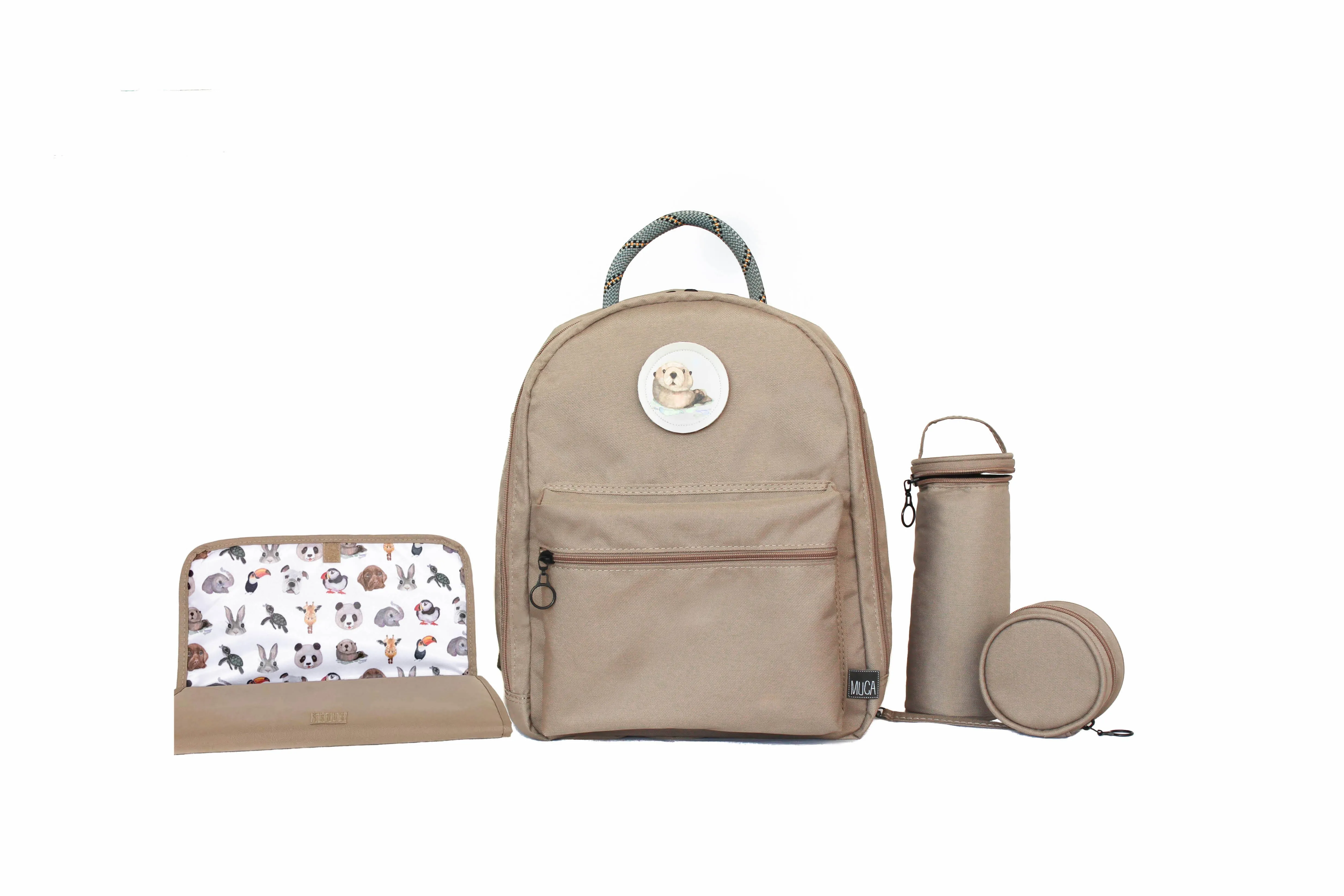 Diaper Backpack Set - Beige GOGI