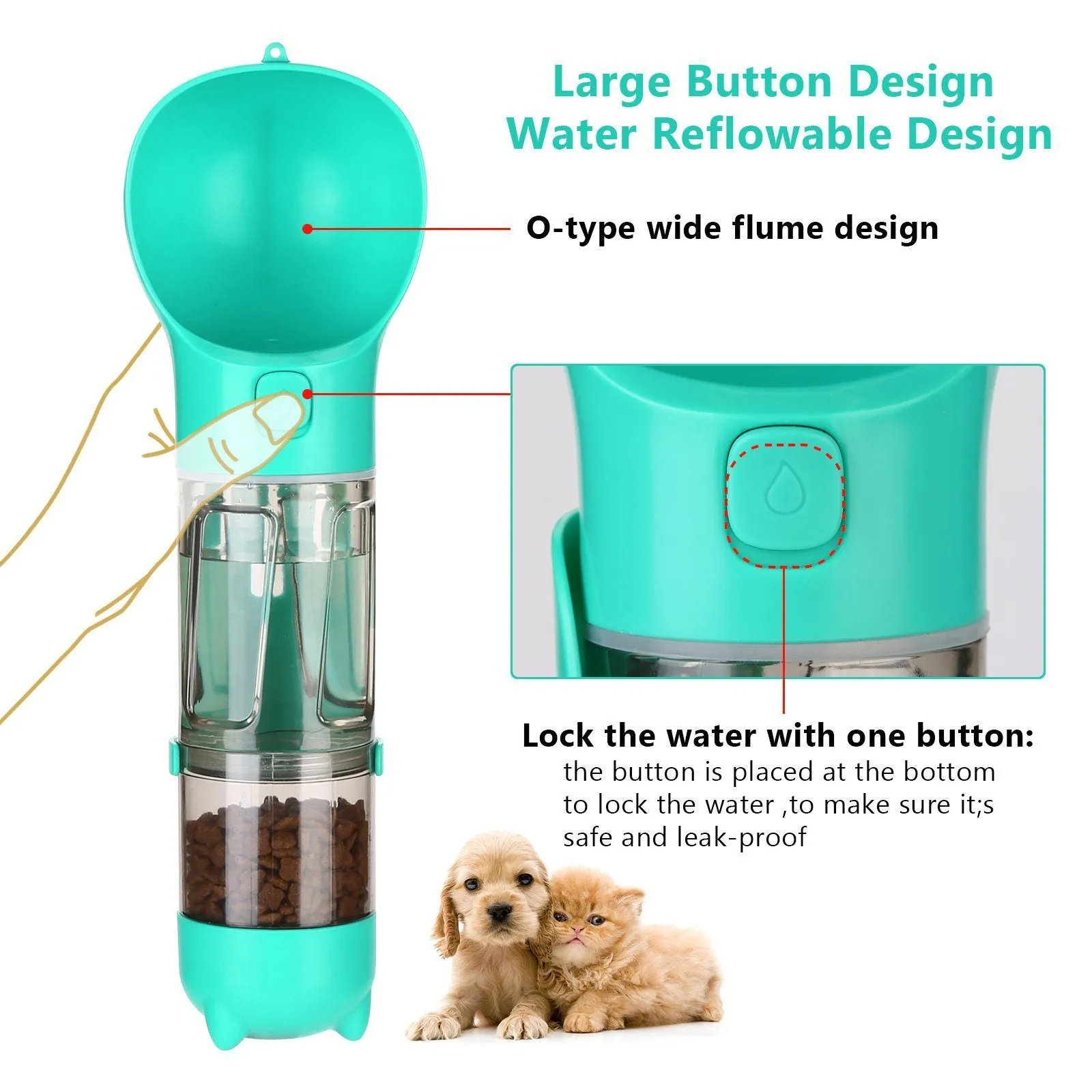 Dog Water Bottle Portable Leak Proof for Hiking Climbing Travel