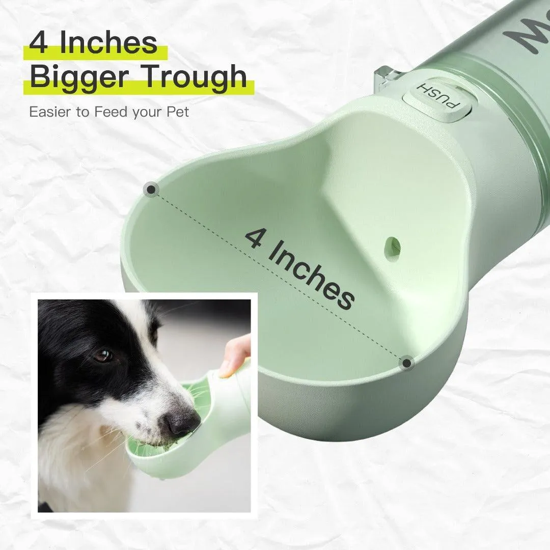 Dog Water Bottle With Storage of Pet Poop Bag