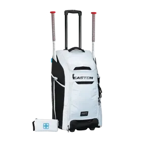 Easton Wheeled Catcher's Bag (White) - A159058WH