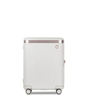 Echolac Shogun Classic 20" 4 Double Wheel Cabin Luggage Trolley Ivory White - CTA148 Ivory White 20