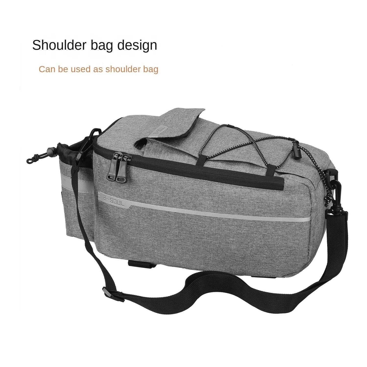 ESLNF Bicycle Carrier Bag Bike Rear Basket Waterproof Pannier Trunk Bags Back Rack Seat Bag Cycling Luggage Bag Accessories