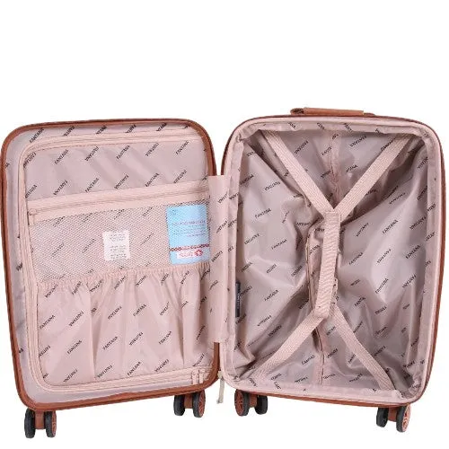 Fantana ABS With PC LICHEE Pattern 4 Wheel Spinner Trolley Case - 28" Large