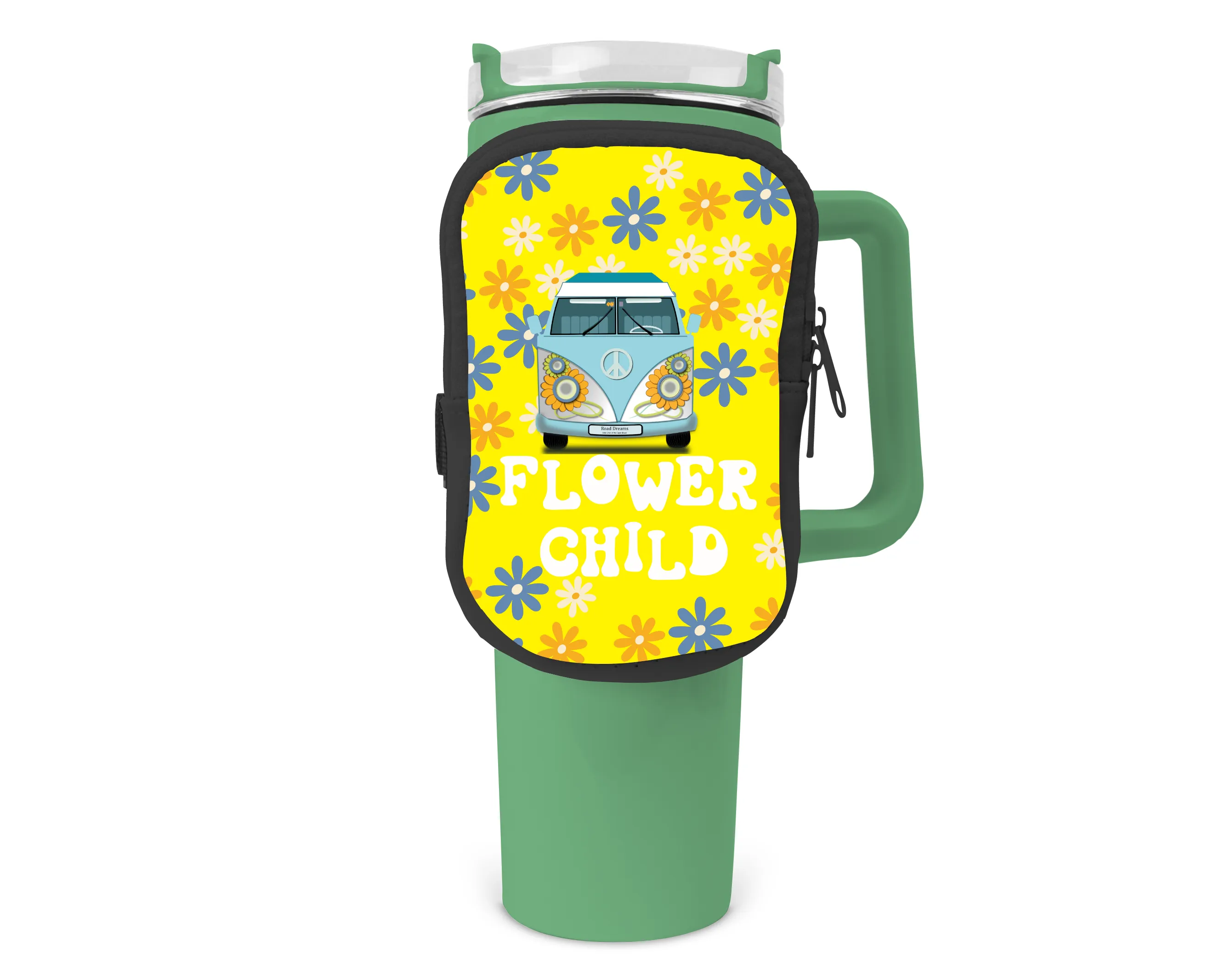 Flower Child Zippered Pouch/Bag For 40oz Tumbler