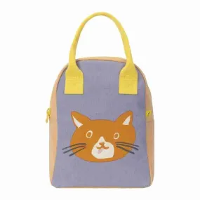 Fluf Zipper Lunch Bag - Cat