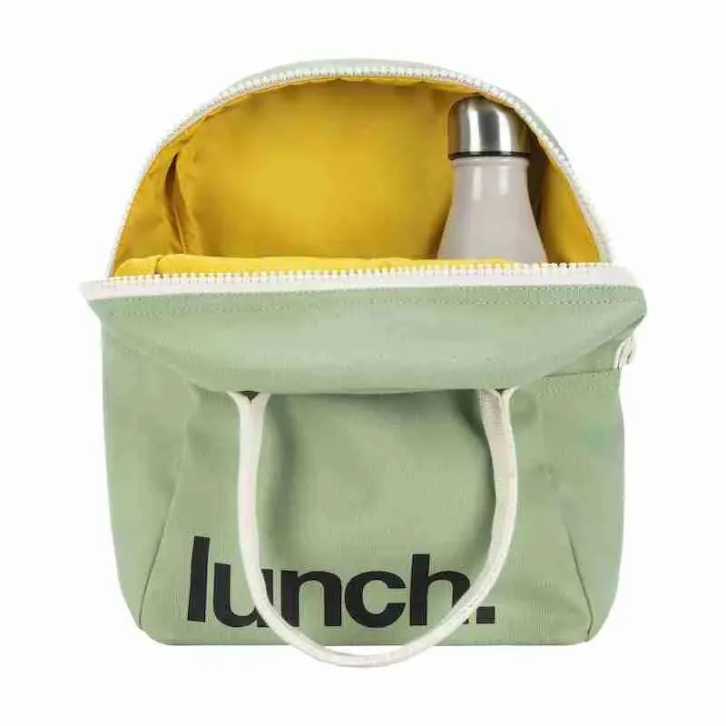 Fluf Zipper Lunch Bag - Moss Lunch