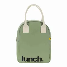 Fluf Zipper Lunch Bag - Moss Lunch