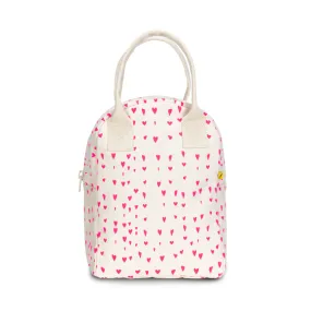 Fluf Zipper Lunch Bag - Tiny Hearts