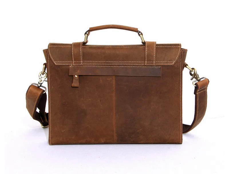 Full Grain Leather Messenger