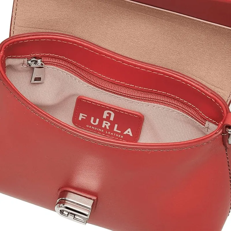 Furla 'Hello Kitty' Charlotte Small Shoulder Bag - Tangerine