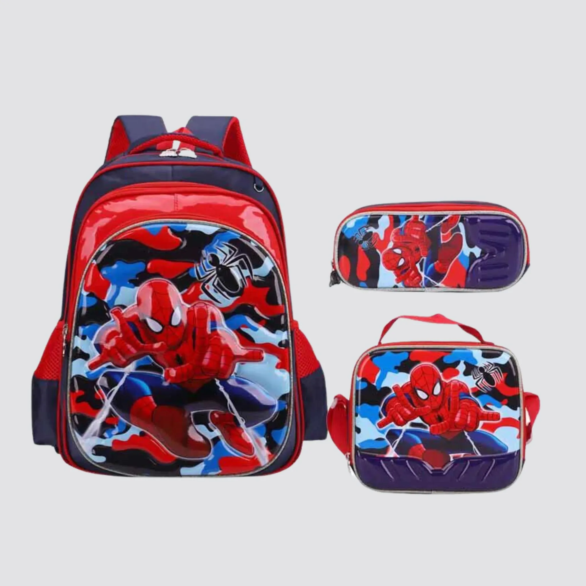 G2765 Spiderman 3-Piece Backpack / Trolley Set