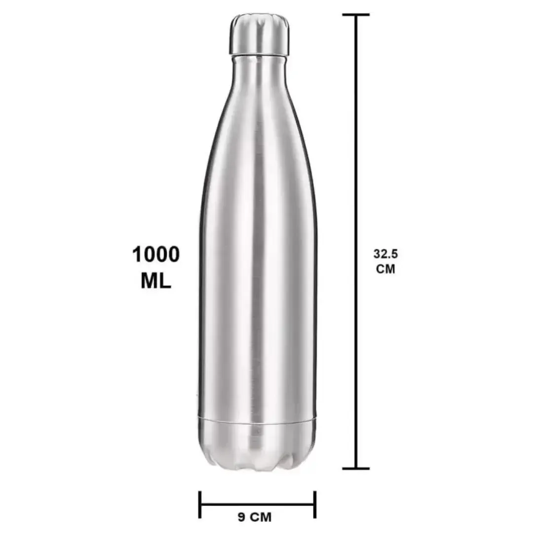 GALOOF Double Walled Insulated 24 Hours Hot or Cold Stainless Steel bottle Flask 1000 ml Bottle