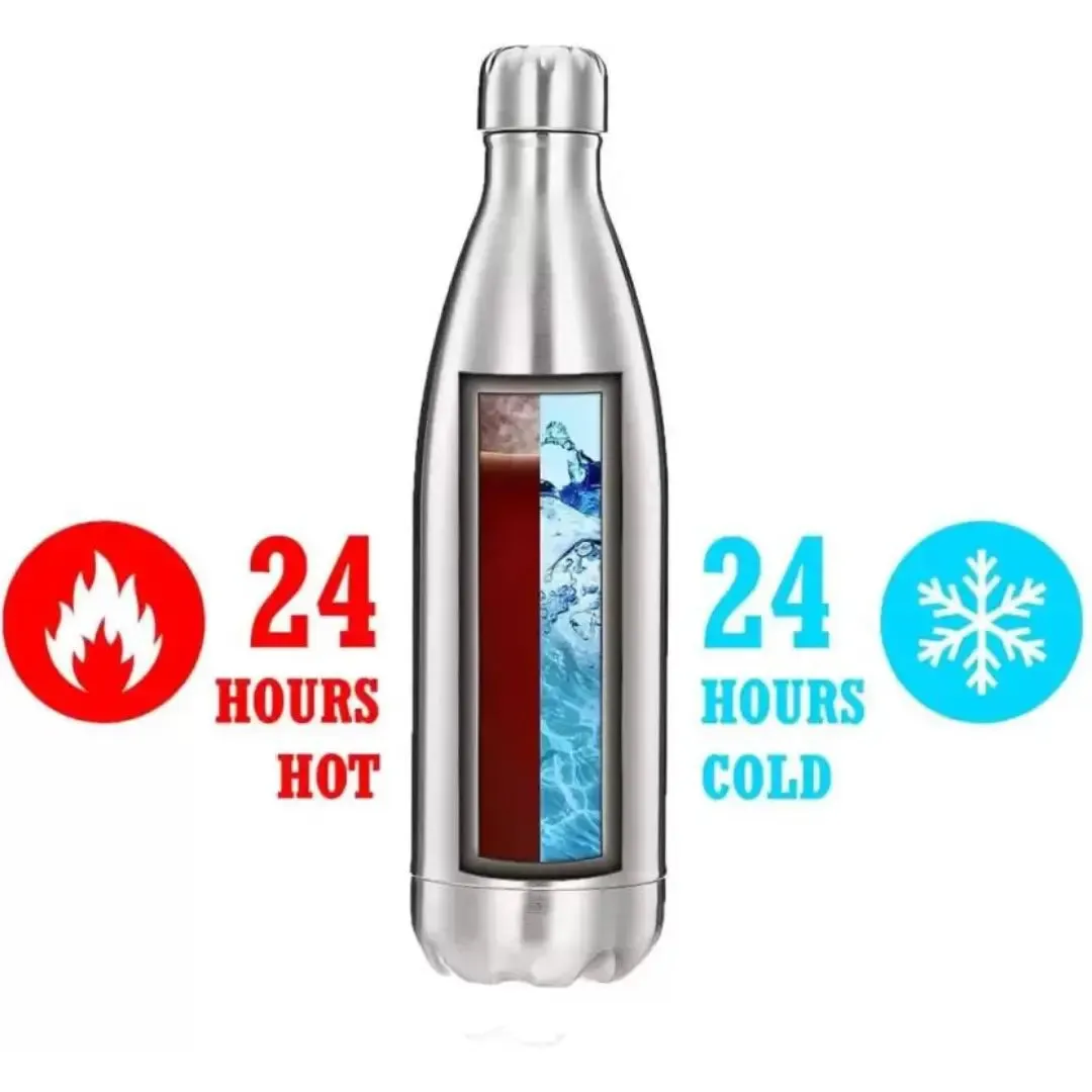 GALOOF Double Walled Insulated 24 Hours Hot or Cold Stainless Steel bottle Flask 1000 ml Bottle