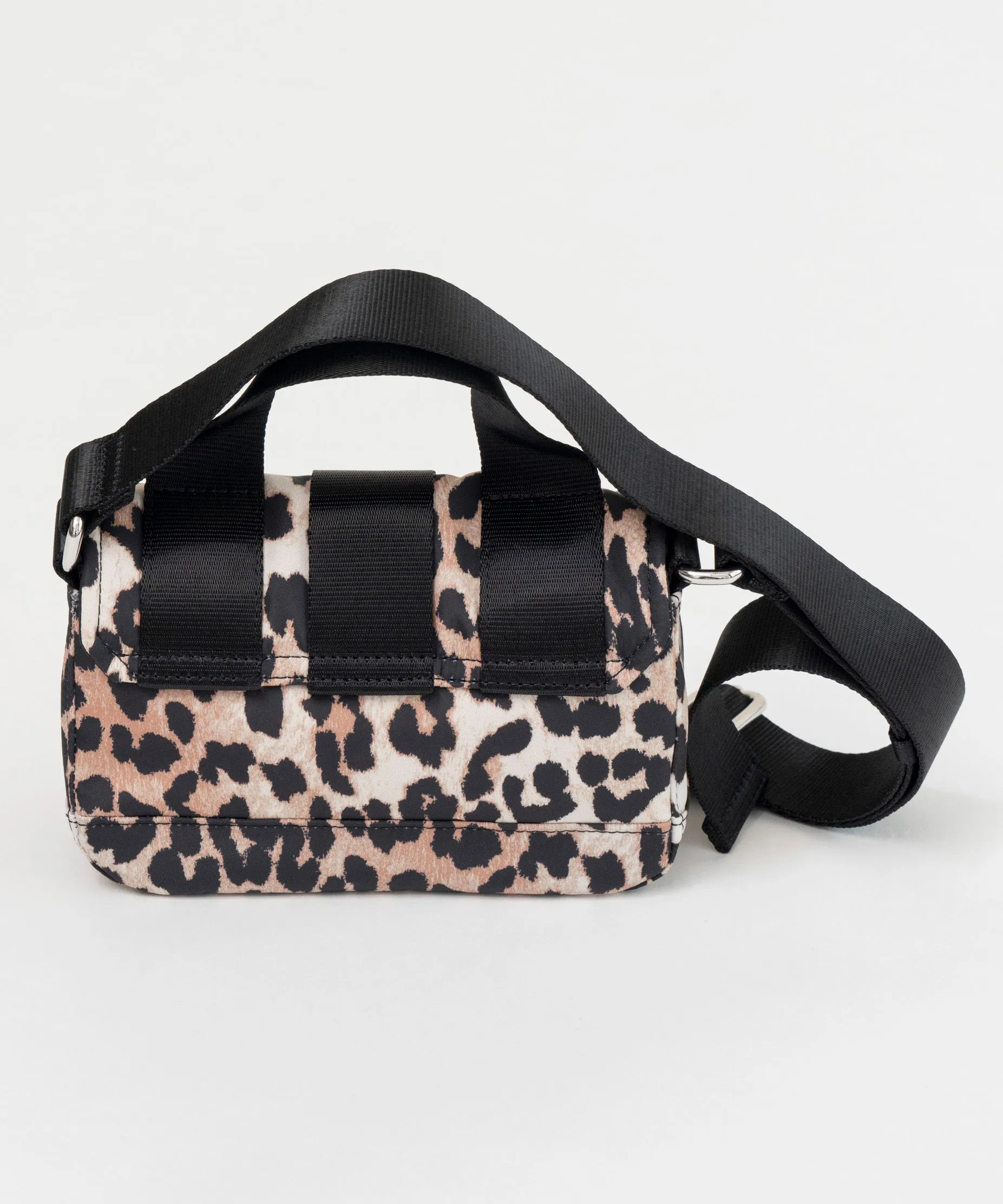 【GANNI】Recycled Tech Mini Satchel Leopard