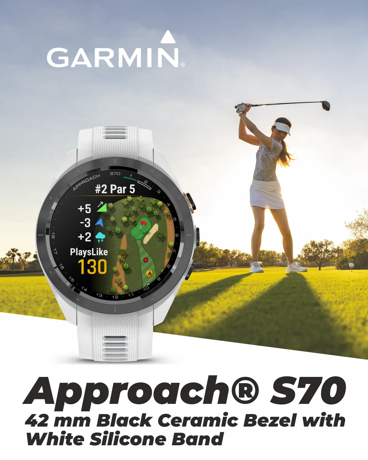 Garmin Approach S70 Premium Golf GPS Watch