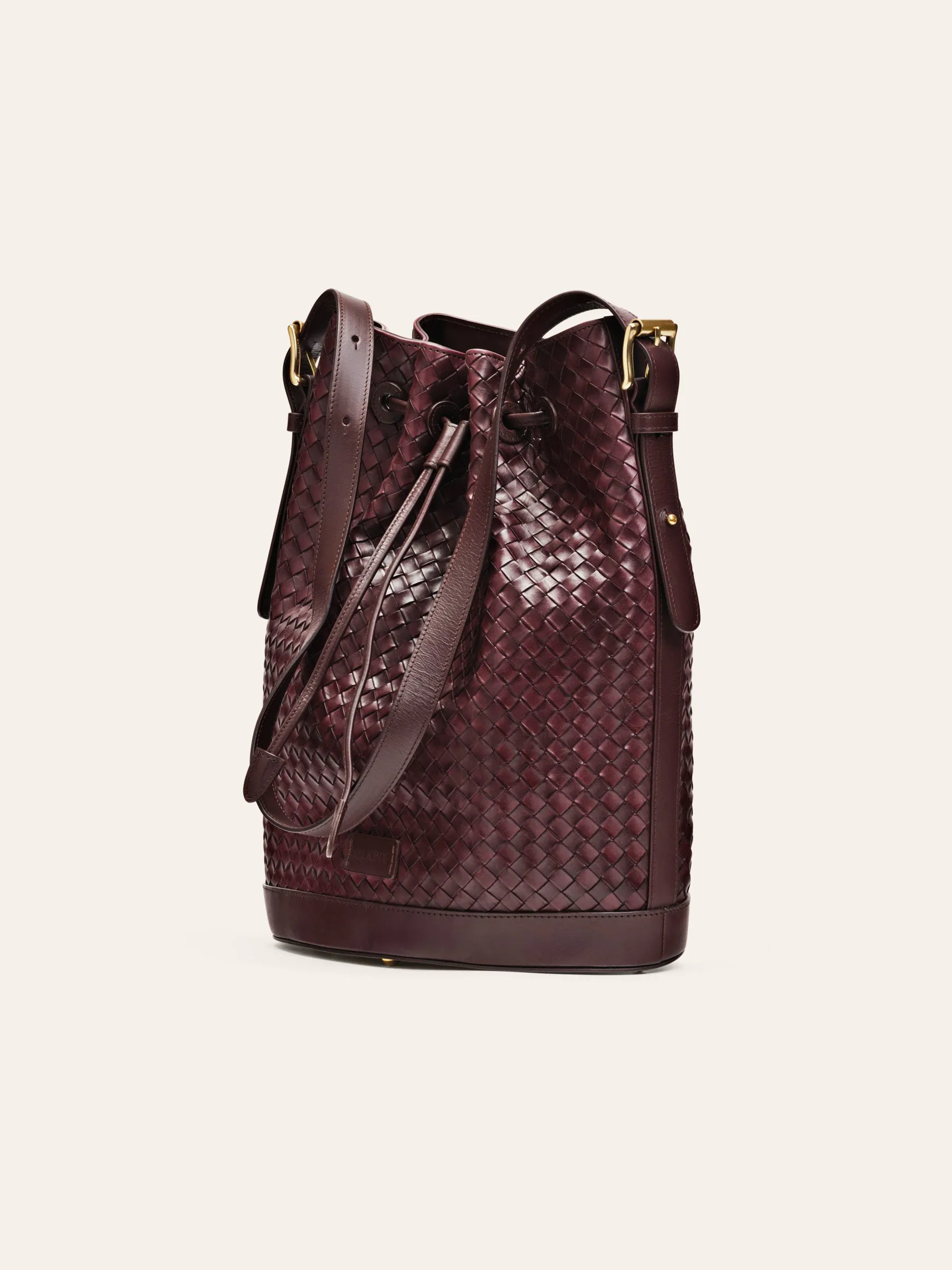 Gaya Dark Maroon Dama Bucket Bag