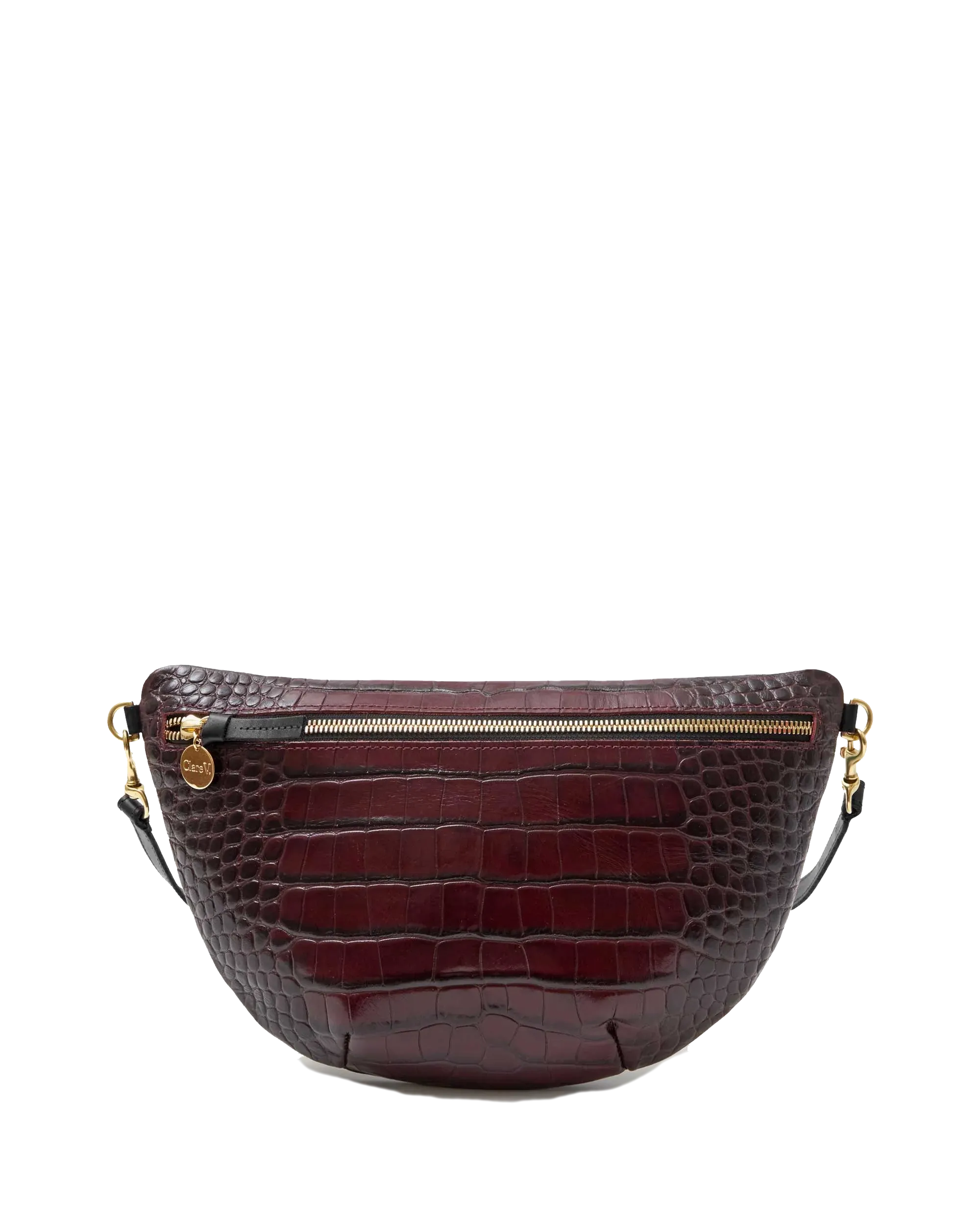 Grande Fanny in Bordeaux Autumn Croco w/ Black Strap