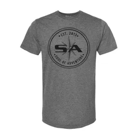 Graphic Tee | SA Tonal Circle | Heather Charcoal