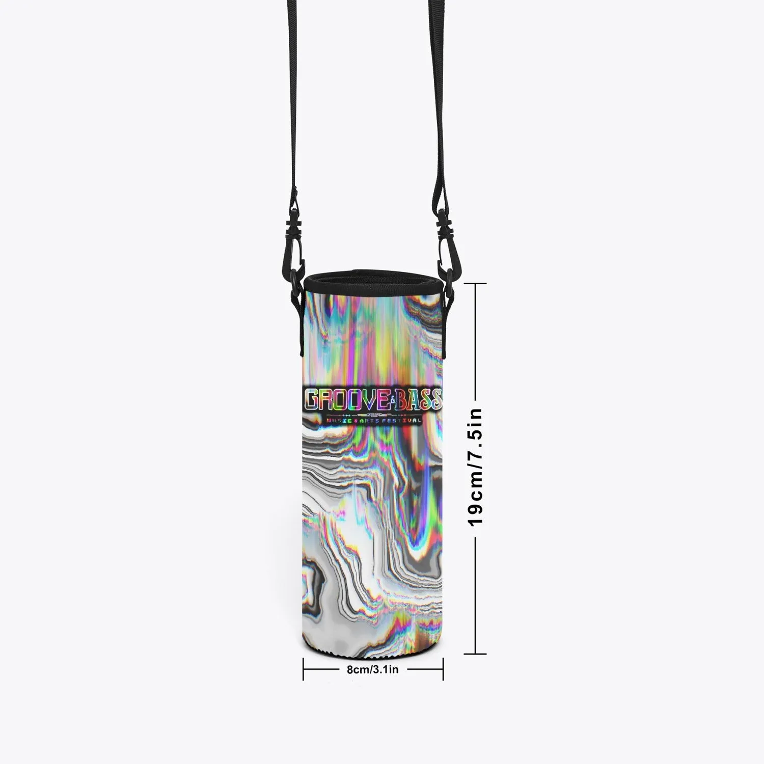 GROOVE AND BASS Small Vacuum Bottle Crossbody Bag