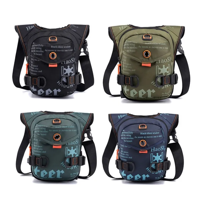 HaoShuai 5126 Outdoor Riding Leg Bag Multifunctional Sports Men Chest Bag Portable Waist Bag Messenger Bag(Dark Green)