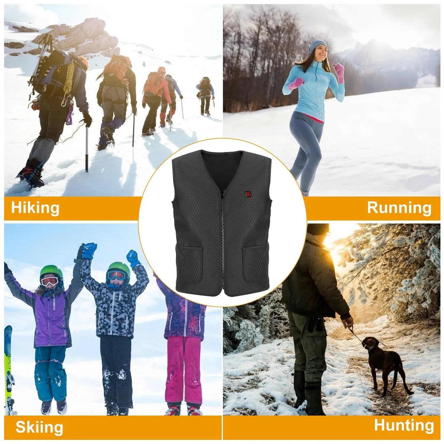 Heat Jacket Vest with 3 Adjustable Temperatures