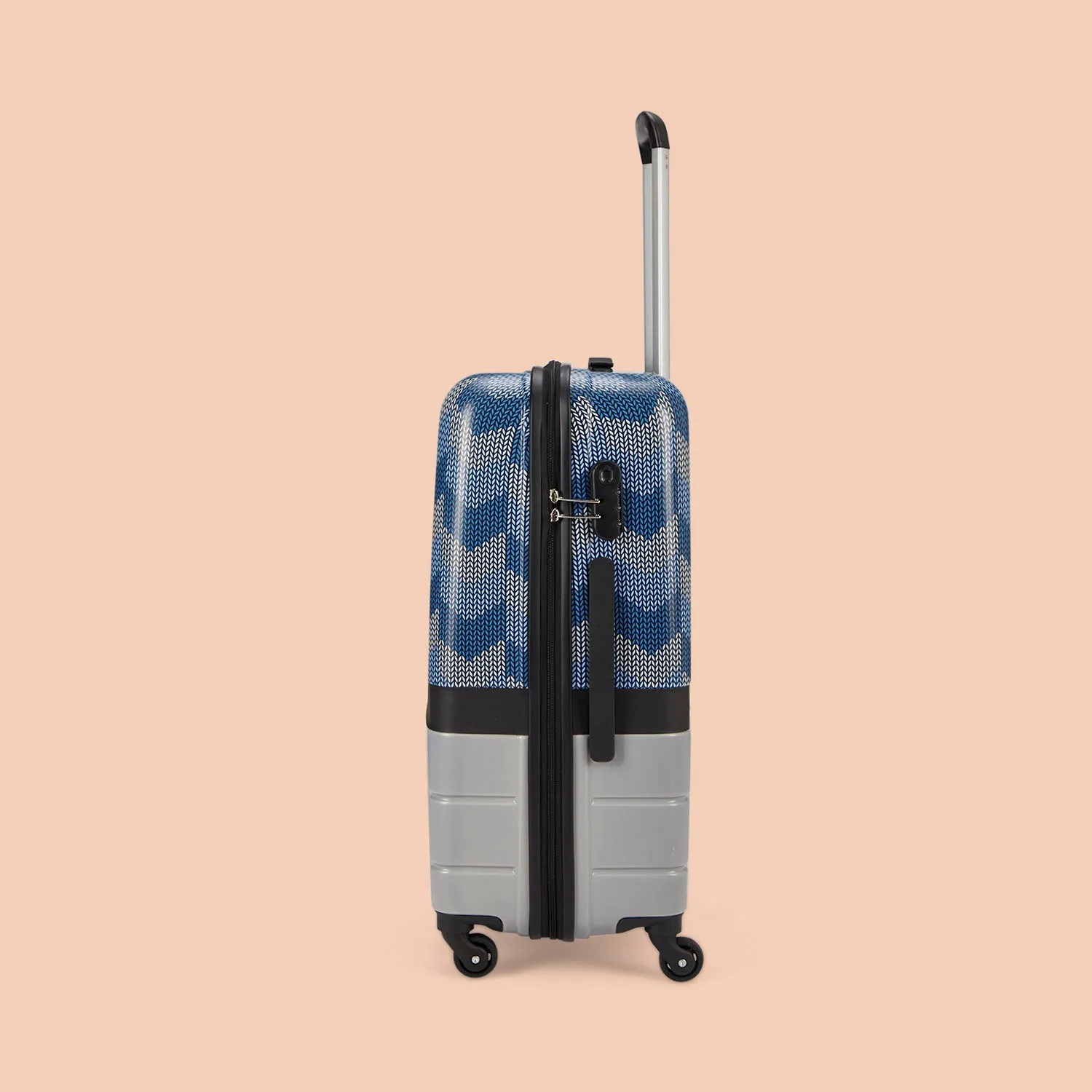 Himachal Chevron Grey Raahi Trolley Bag