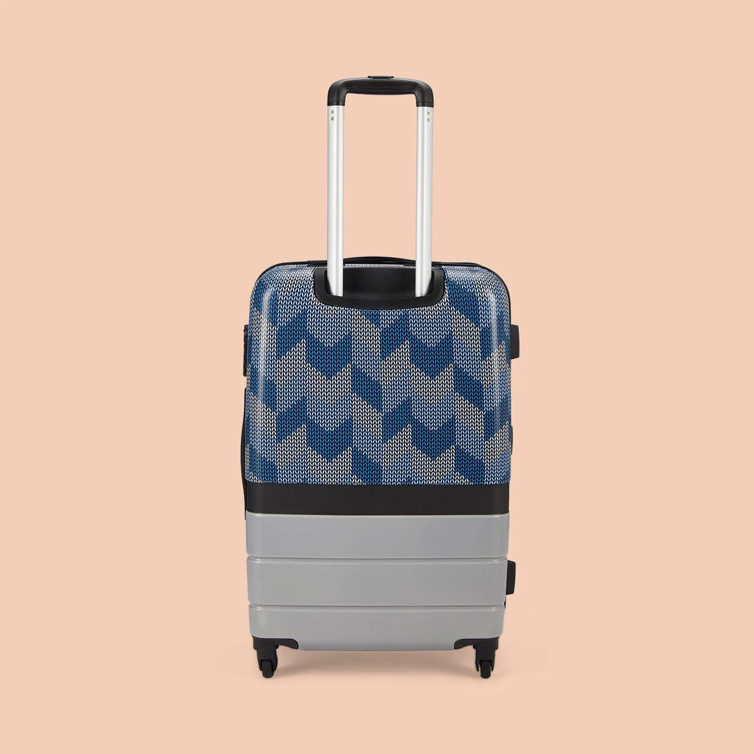 Himachal Chevron Grey Raahi Trolley Bag