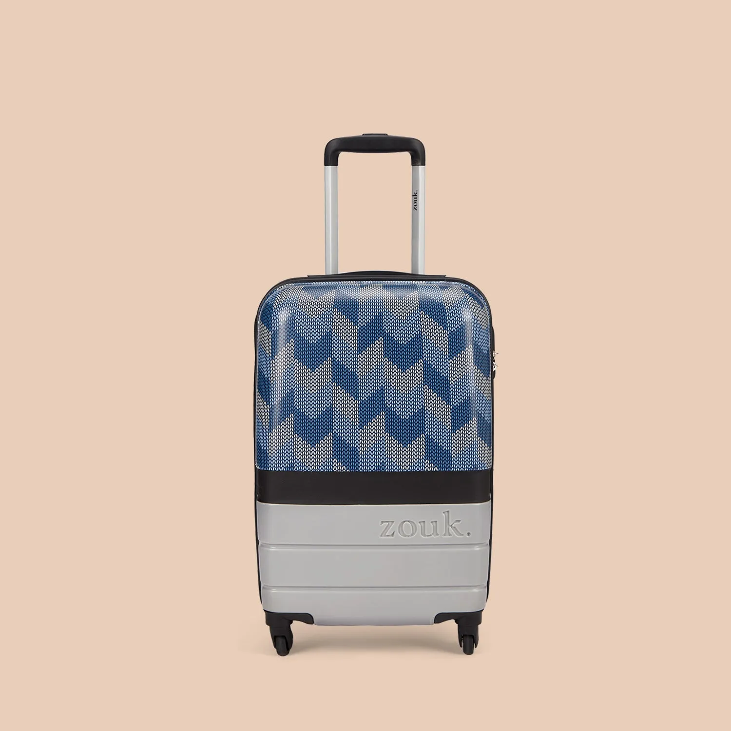 Himachal Chevron Grey Raahi Trolley Bag