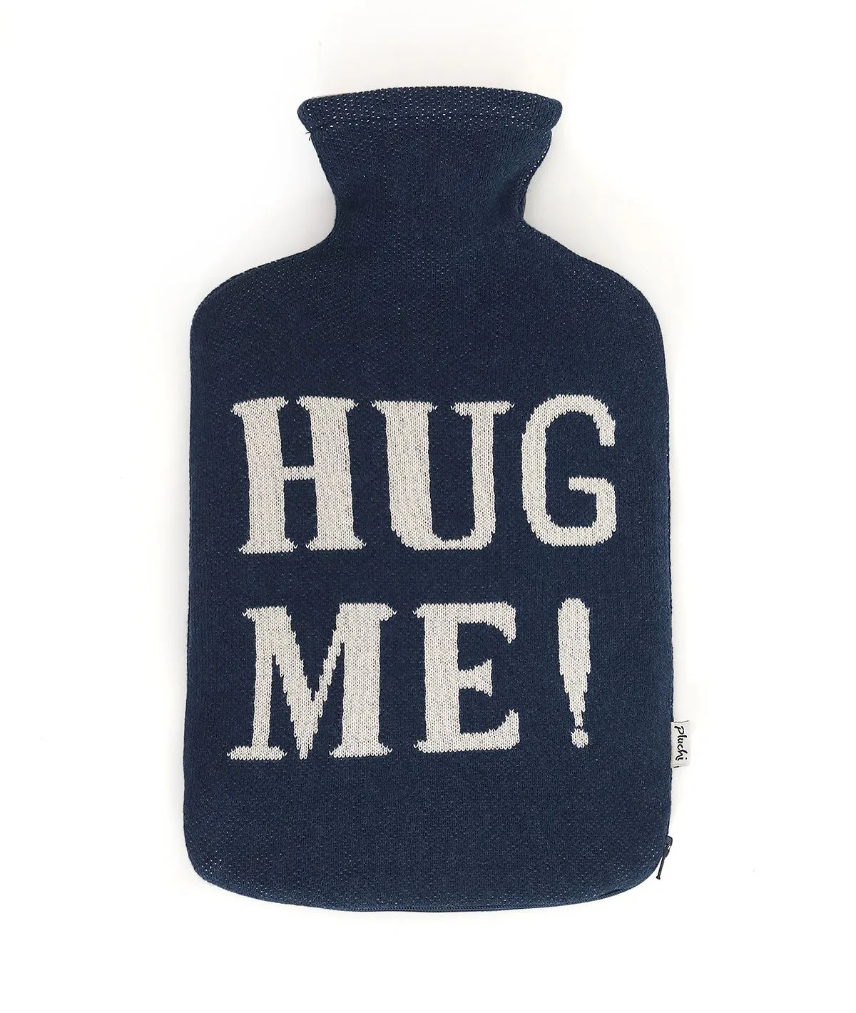 Hug Me Navy Melange & Natural Color Combed Cotton Hot Water Bottle Cover