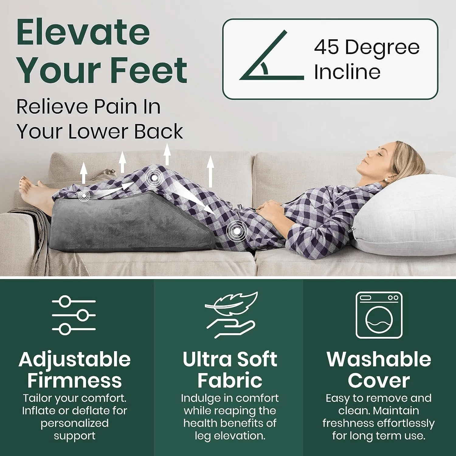 Inflatable Leg Rest Pillow