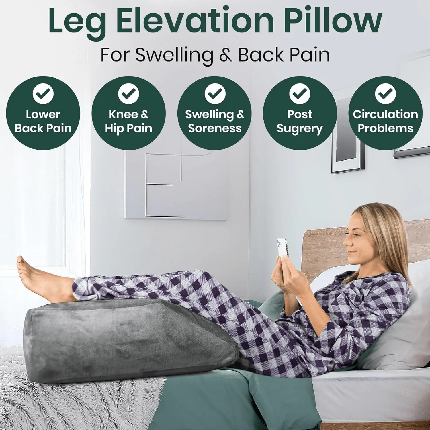 Inflatable Leg Rest Pillow