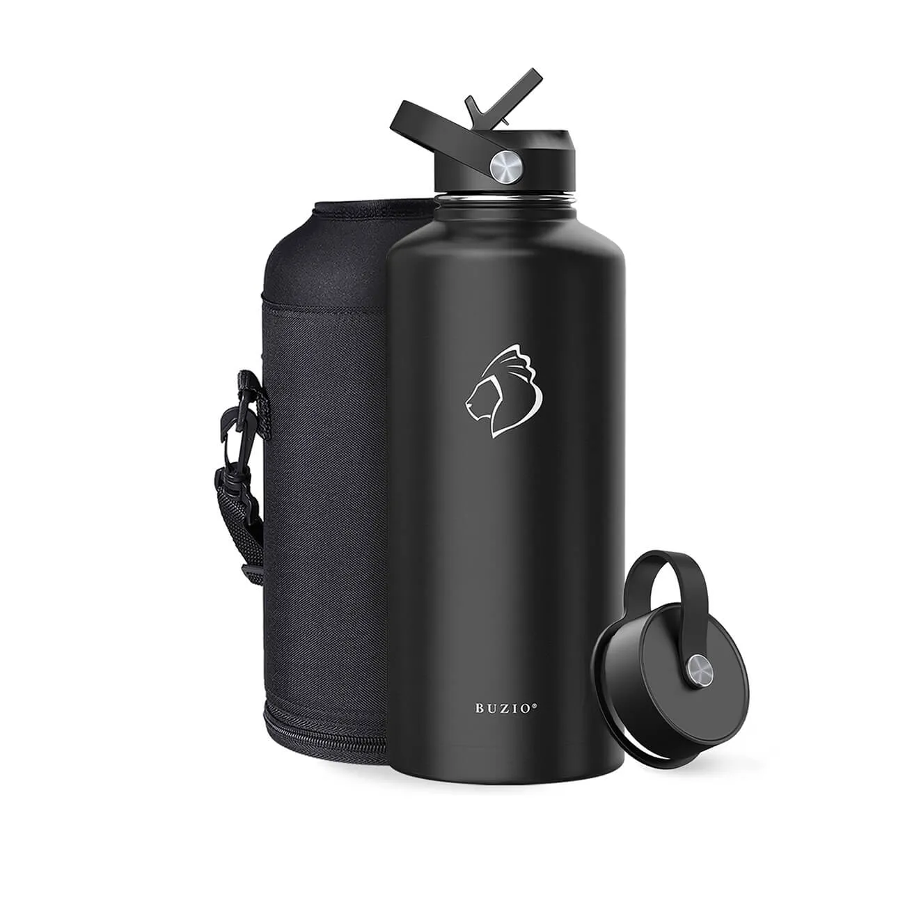 Insulated Water Bottles with 2 Lids | 22oz - 128oz