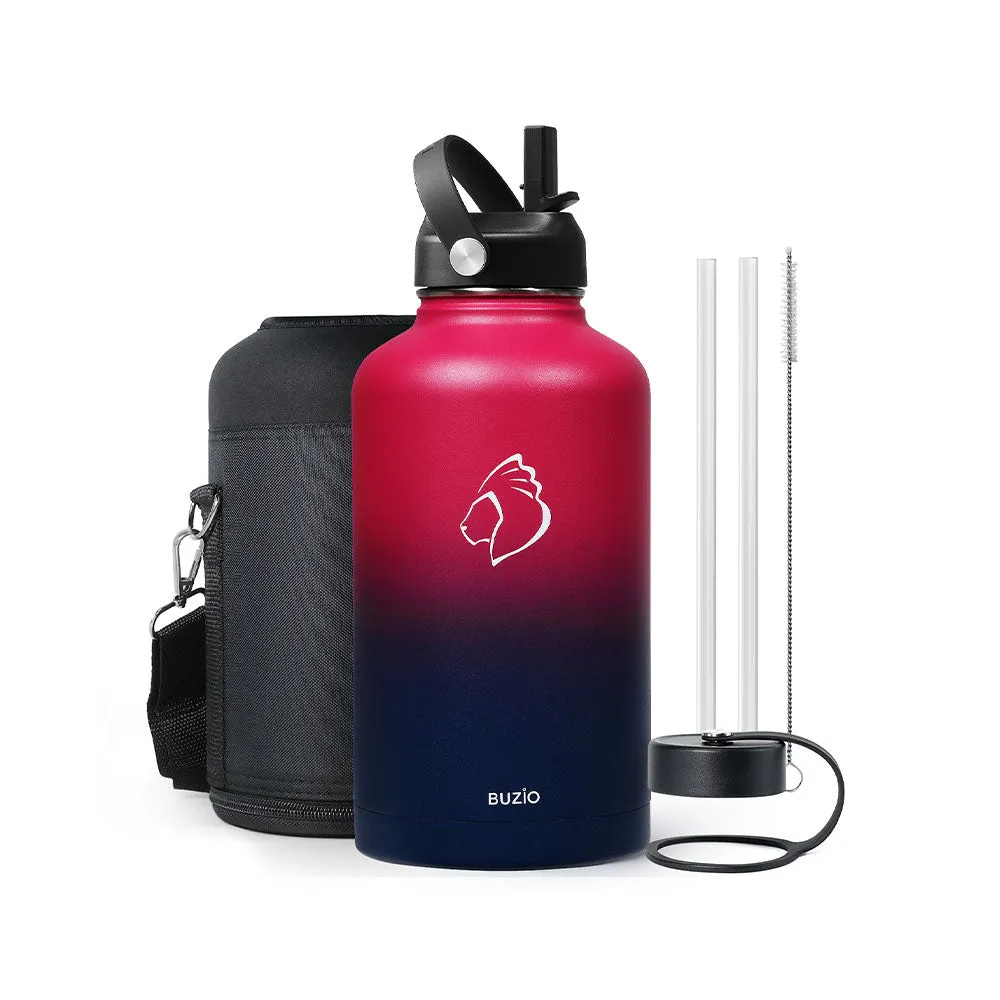 Insulated Water Bottles with 2 Lids | 22oz - 128oz