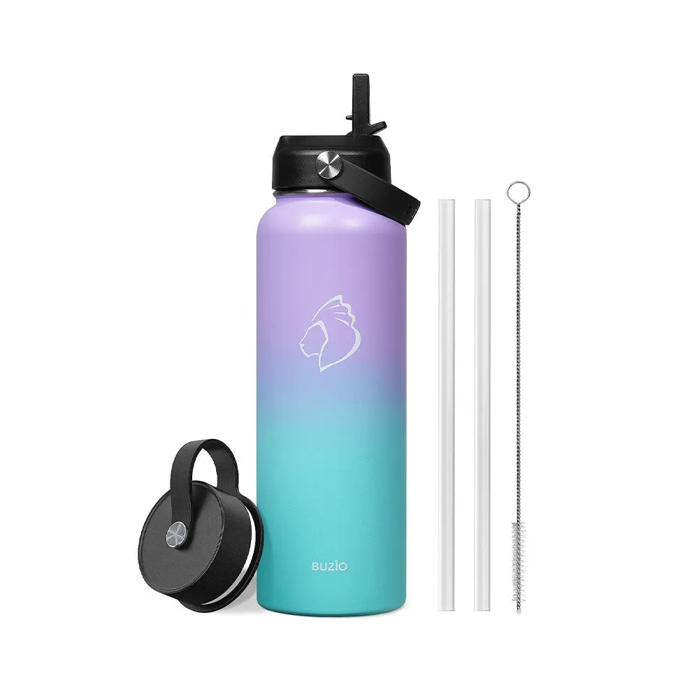 Insulated Water Bottles with 2 Lids | 22oz - 128oz