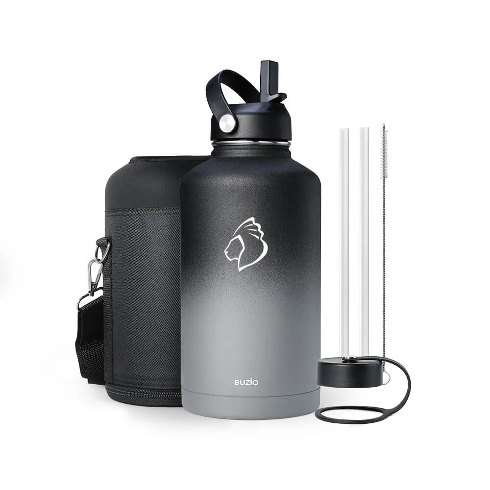 Insulated Water Bottles with 2 Lids | Shadow  | 64oz