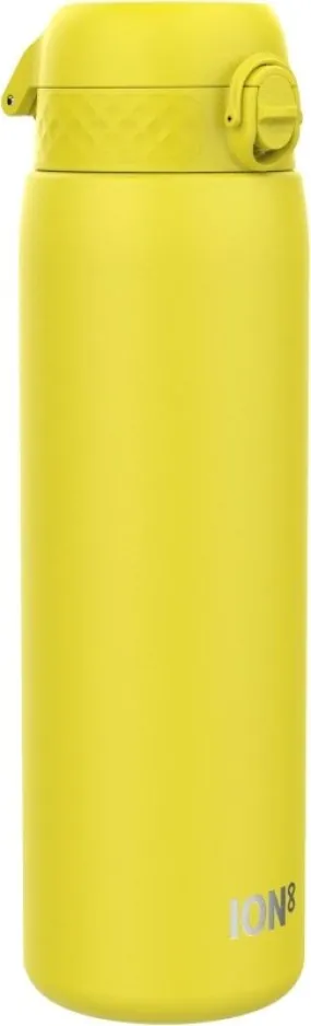 Ion8 1 Litre Stainless Steel Water Bottle, Leak Proof, Secure Lock, Carry Handle, Easy Clean, Durable, Metal Water Bottle, 1200 ml/40 oz, Yellow