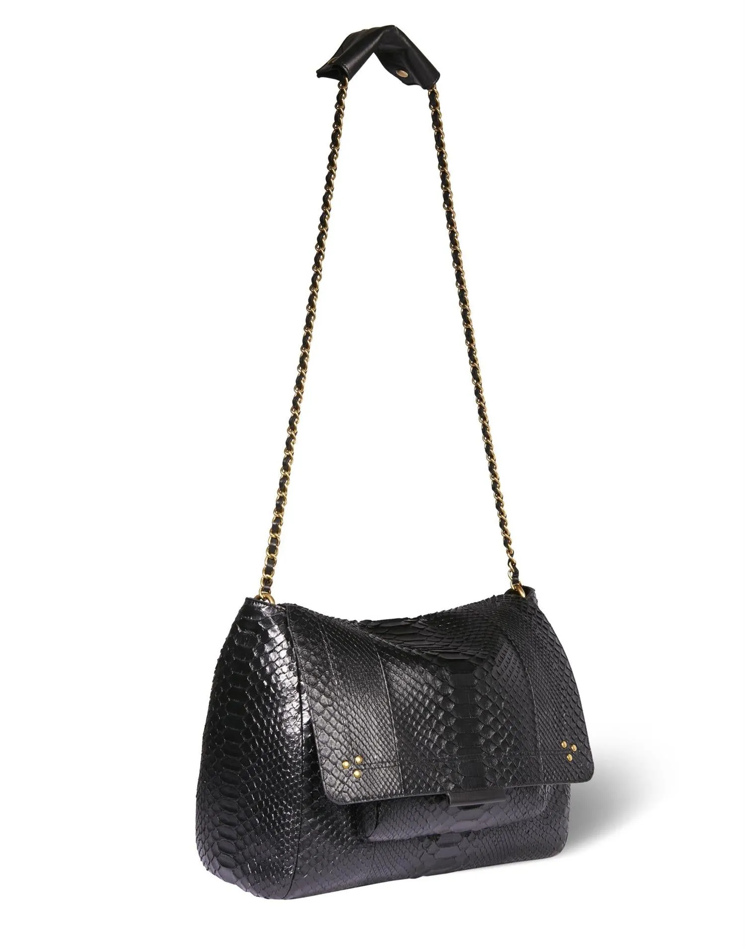 JEROME DREYFUSS - Lulu XL Python - Noir