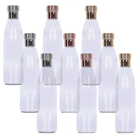 Kuber Industries Water Bottle | Plastic Water Bottles | Refrigerator Water Bottles | Fridge Water Bottles | Drinking Water Bottle | 1 LTR Water Bottle | Set of 9 | Transparent