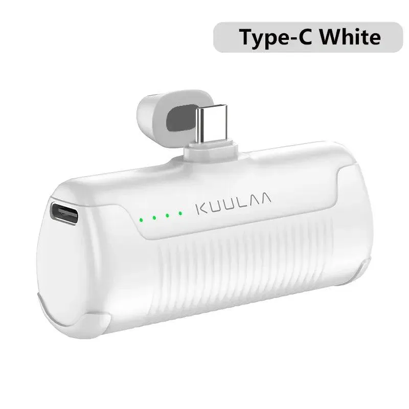 KUULAA Compact Mini Power Bank: Fast Charging Portable Charger for iPhone & Android Devices