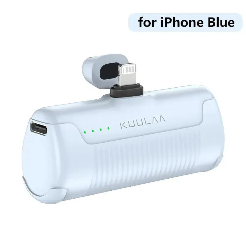 KUULAA Compact Mini Power Bank: Fast Charging Portable Charger for iPhone & Android Devices