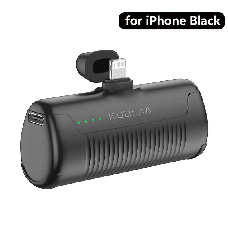 KUULAA Compact Mini Power Bank: Fast Charging Portable Charger for iPhone & Android Devices