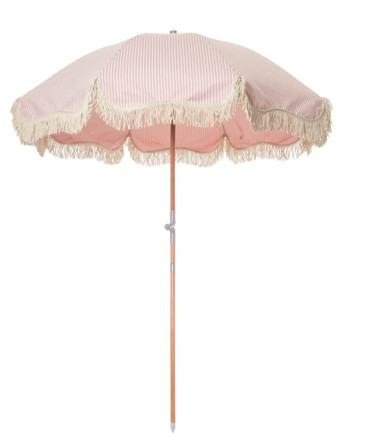 Lauren's Pink Stripe Premium Beach Umbrella