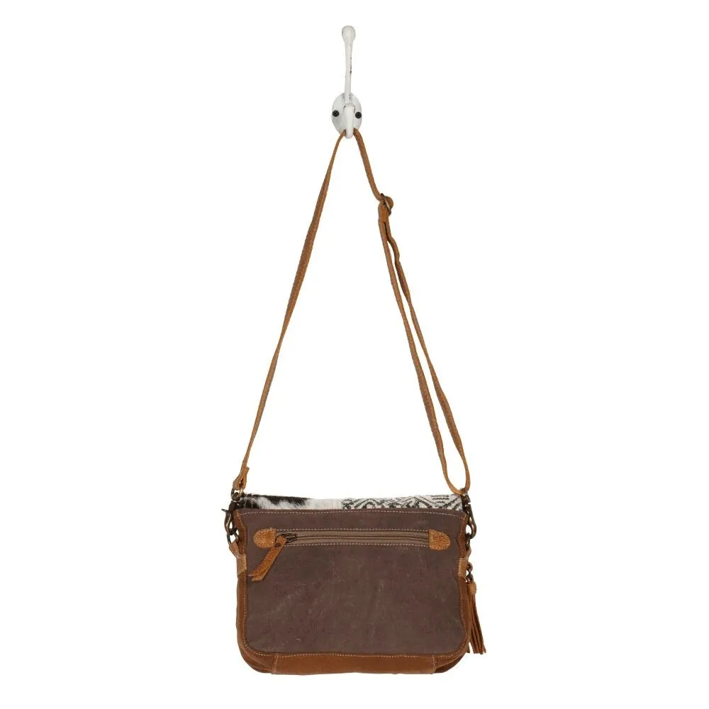 Leather & Canvas Shoulder Bag