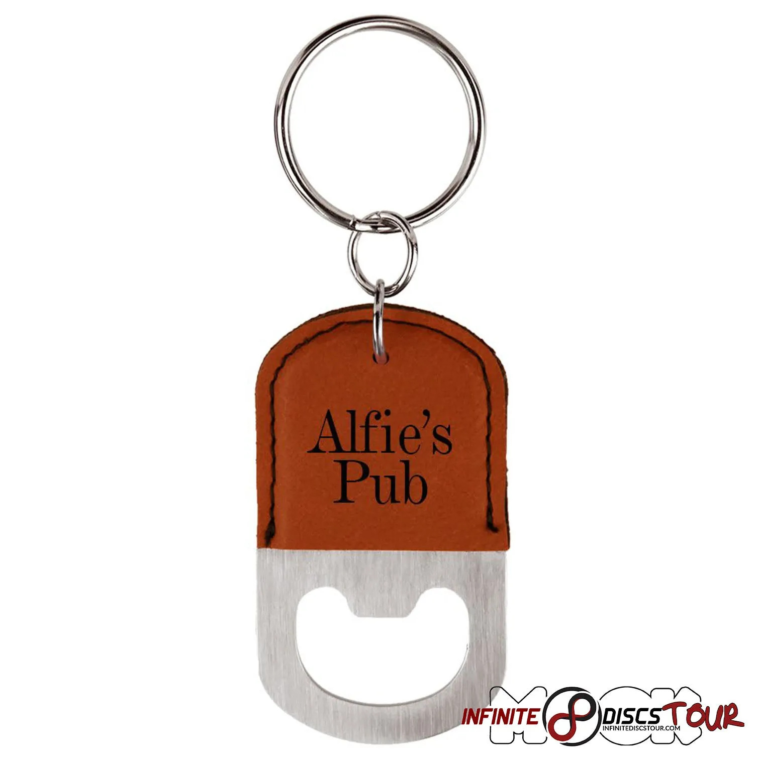 Leather Bottle Opener Bag Tag