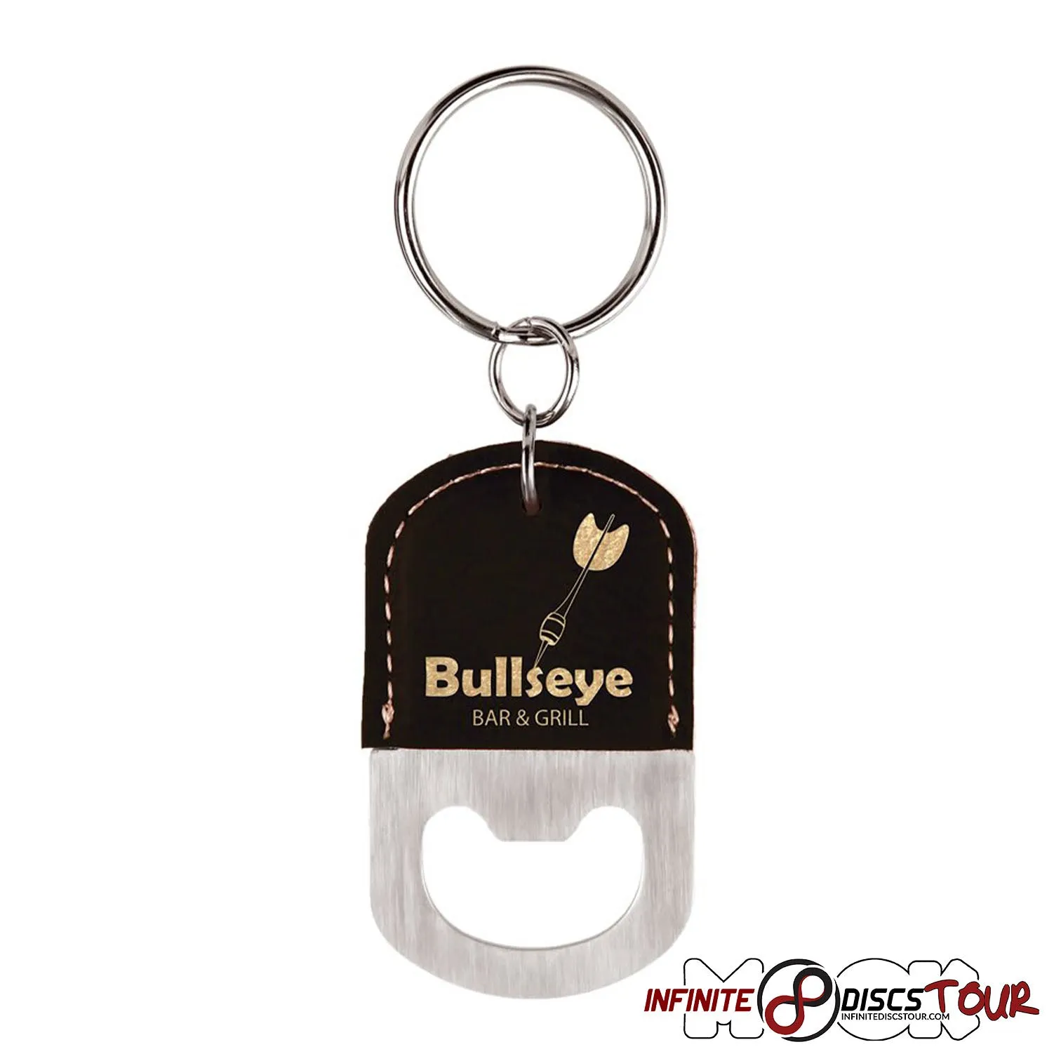 Leather Bottle Opener Bag Tag