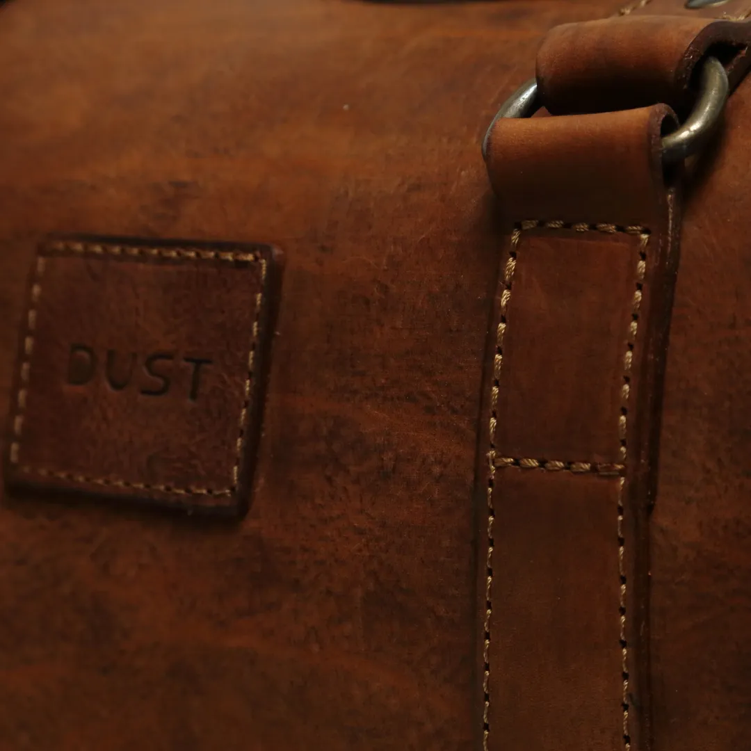 Leather Duffle in  Heritage Brown Mod 123